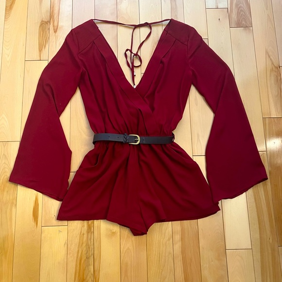 Burgundy Guess romper - Picture 2 of 10